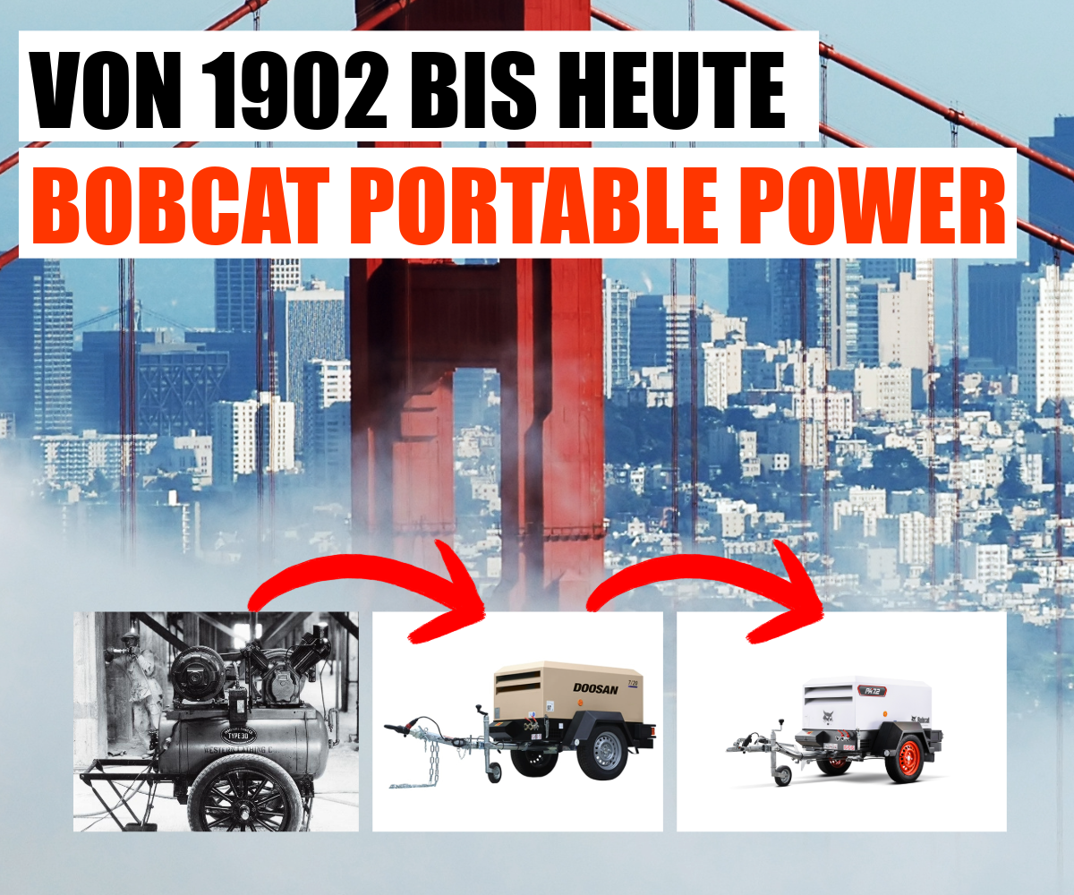 Doosan und Bobcat Kompressoren aus 3 Generationen