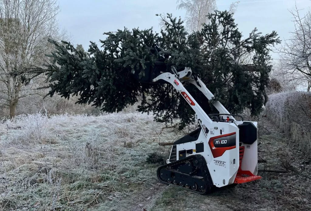 MT100 eim Transport einer Tanne