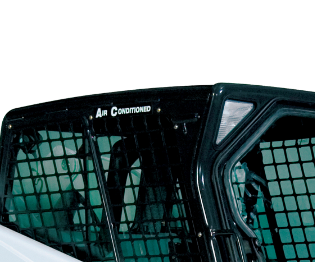 Klimatisierte Fahrerkabine einer Bobcat-Baumaschine