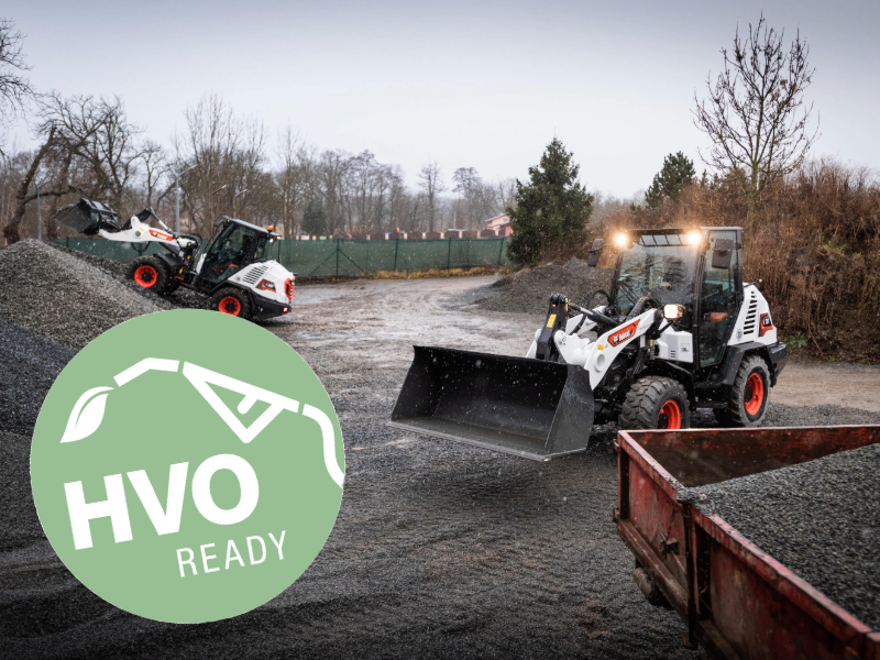 Bobcat-Baumaschinen mit HVO-Siegel