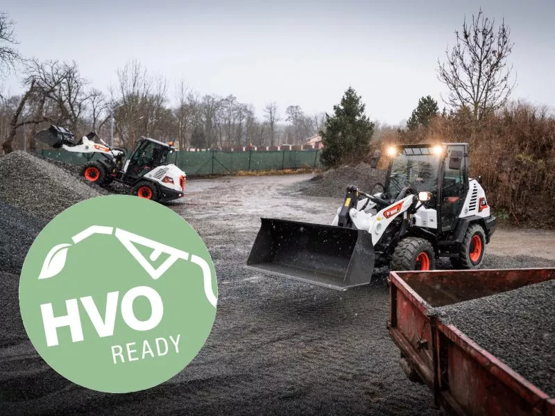 Bobcat-Baumaschinen mit HVO-Siegel