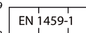 EN1459-1 Symbol im Datenblatt