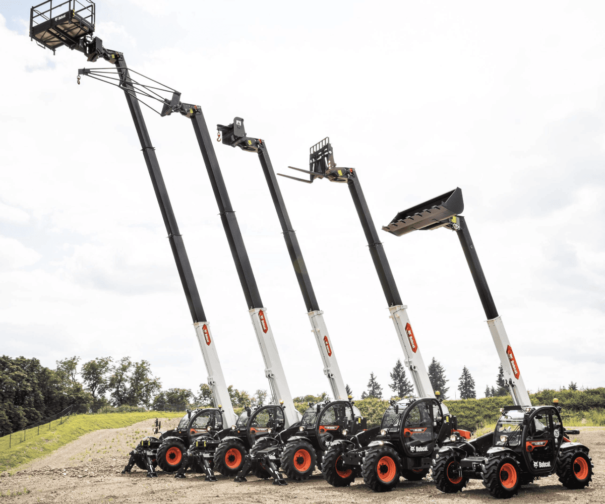 Reihe von Teleskopladern von Bobcat
