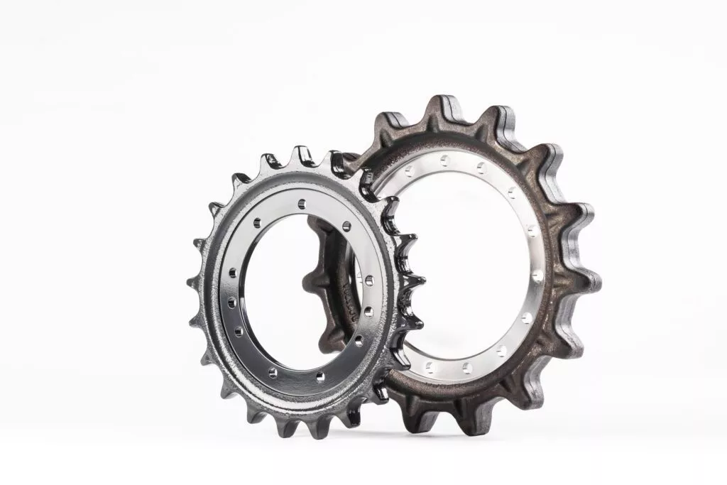 Bobcat-Zahnräder als Symbolbild für Ersatzteile