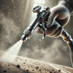 Reinigungsarbeiten mit Druckluft