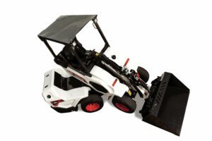 Ansicht von oben über das Knickgelenk des Knickladers L23