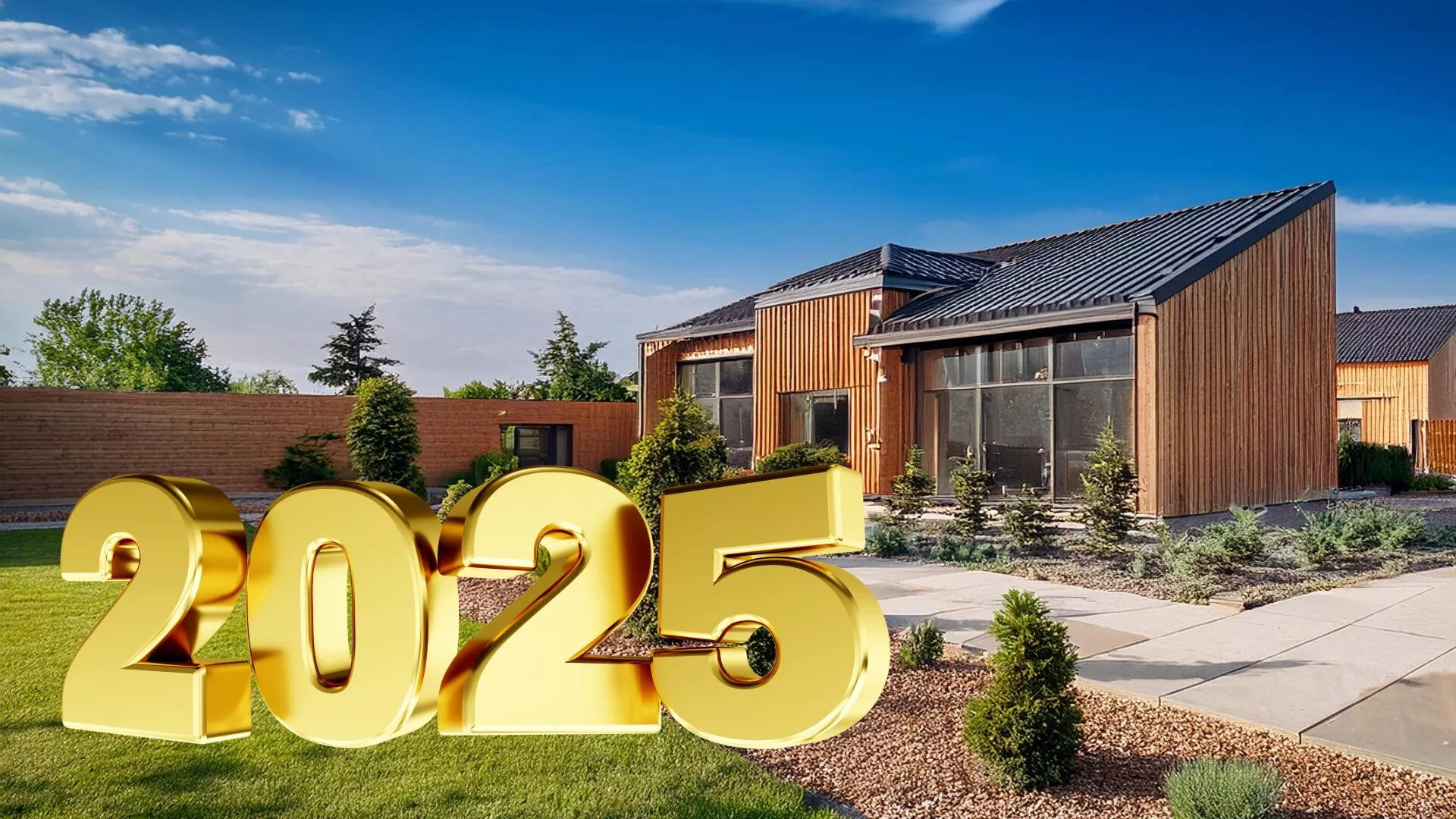 Neubauten und Landschaftsgestaltung, mit 2025 Jahreszahl