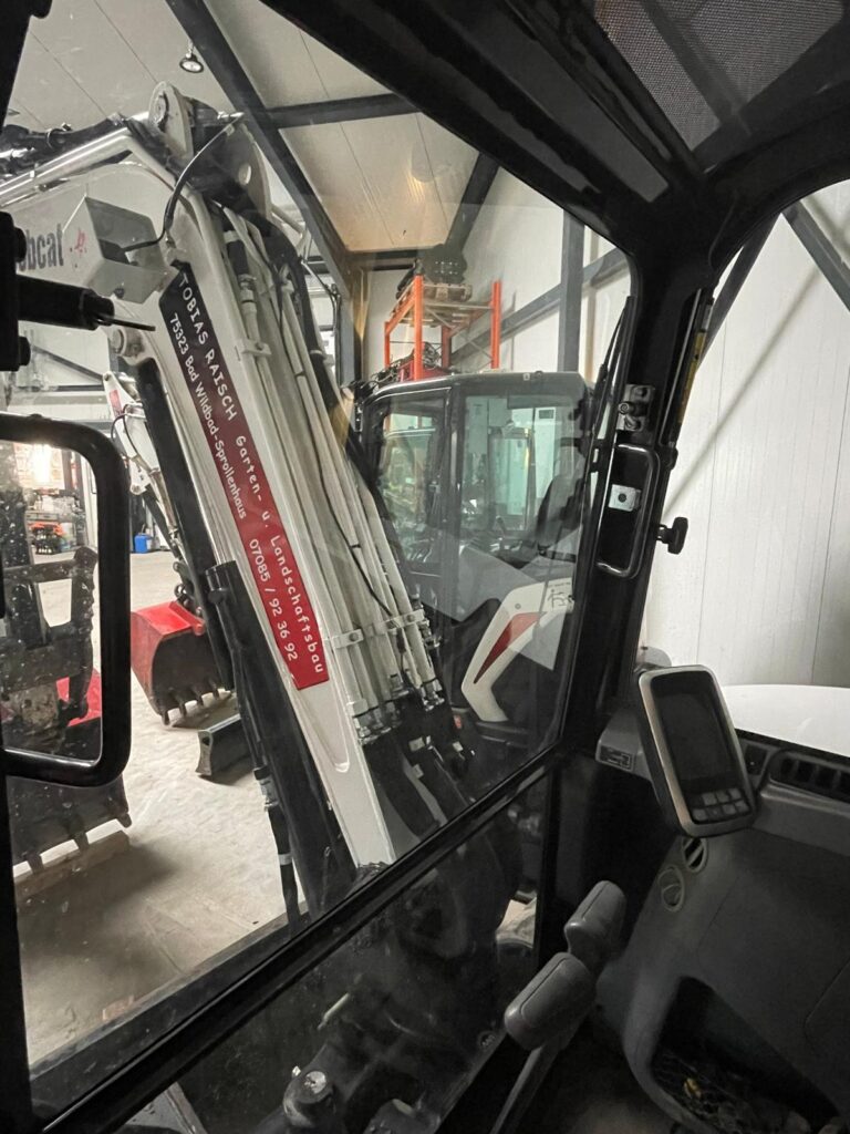 Detailaufnahmen der Minibagger