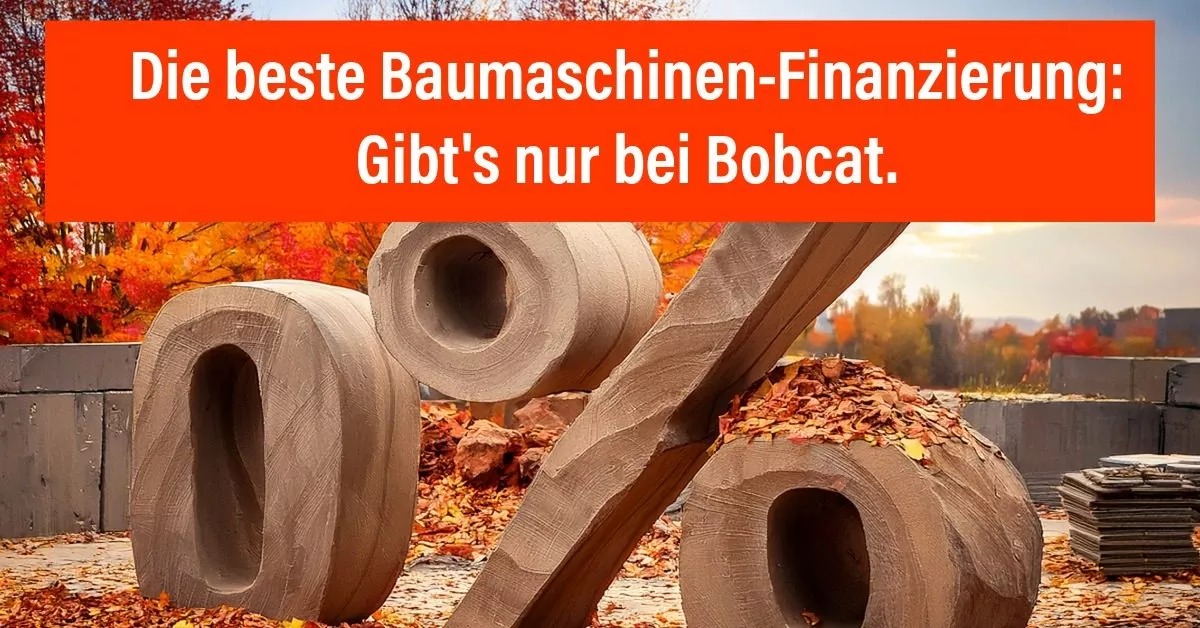 Baumaschinenfinanzierung - Herbstmotiv