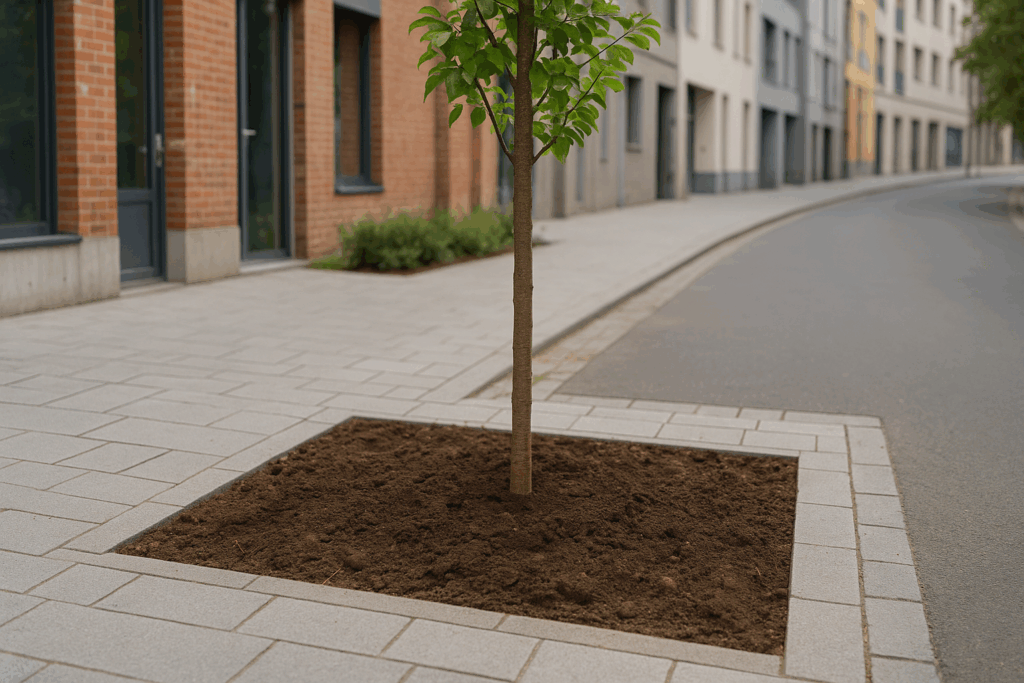 Eine urbane Pflanzgrube