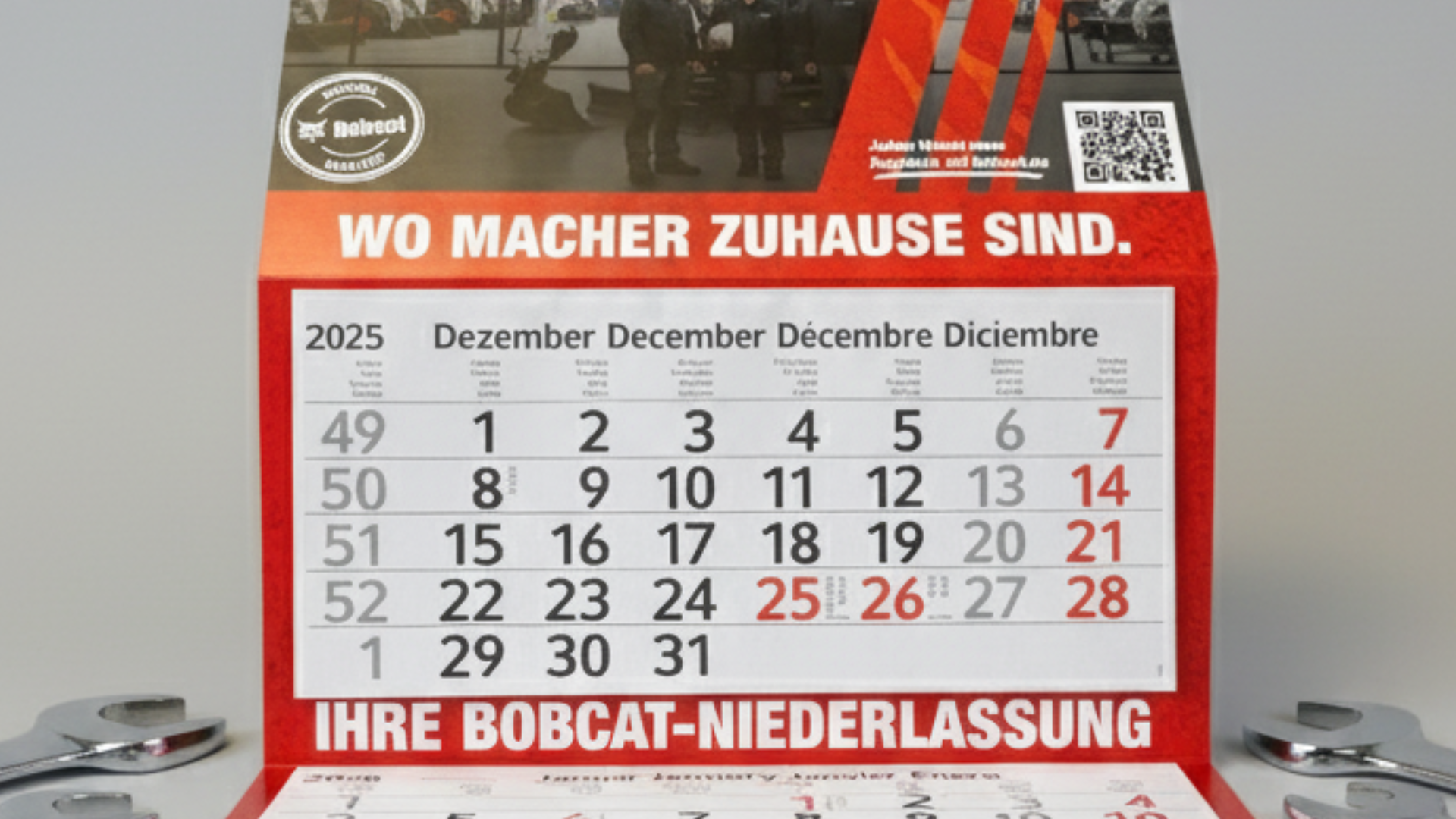 Bobcat-Kalender Dezember 2025
