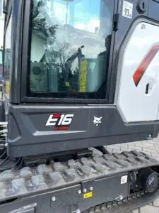 Detailaufnahme außen E16 Minibagger